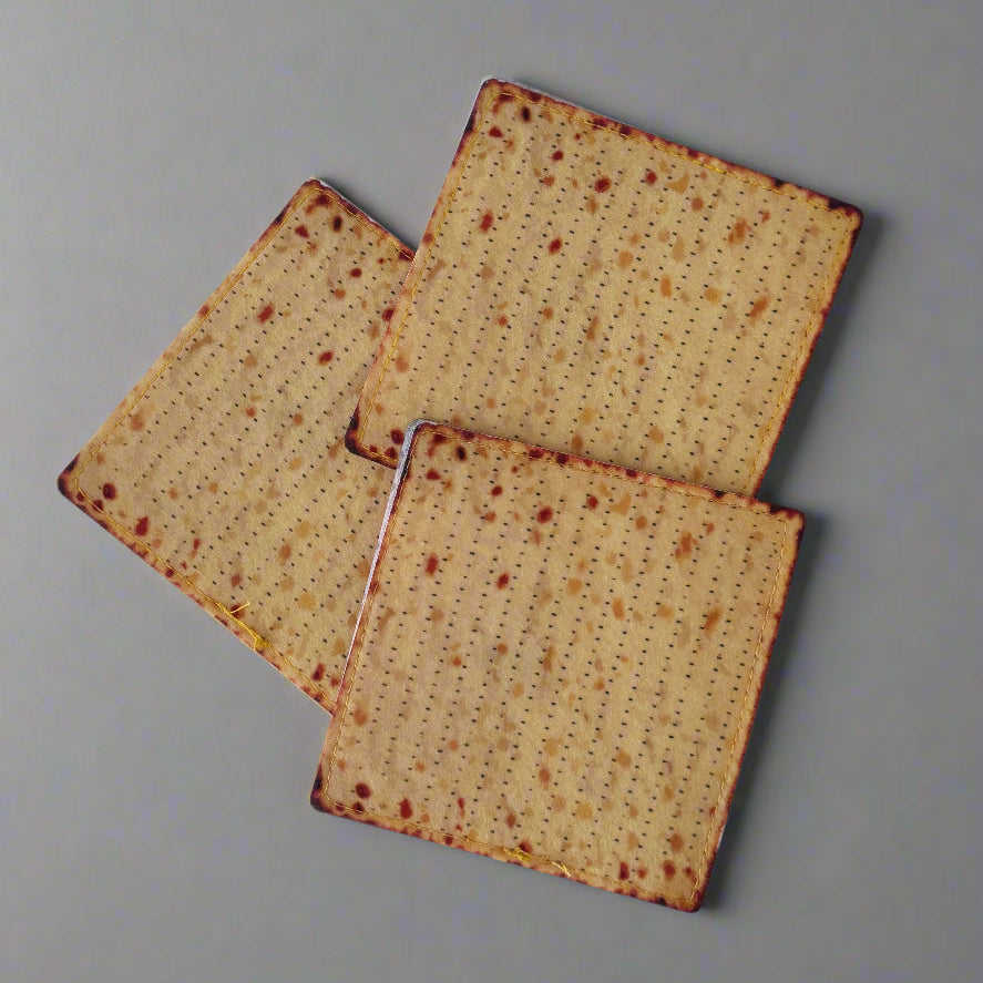 Play felt matzah to complete a Passover Seder with children and families to make the celebrations of the retelling of the Exodus story engaging.