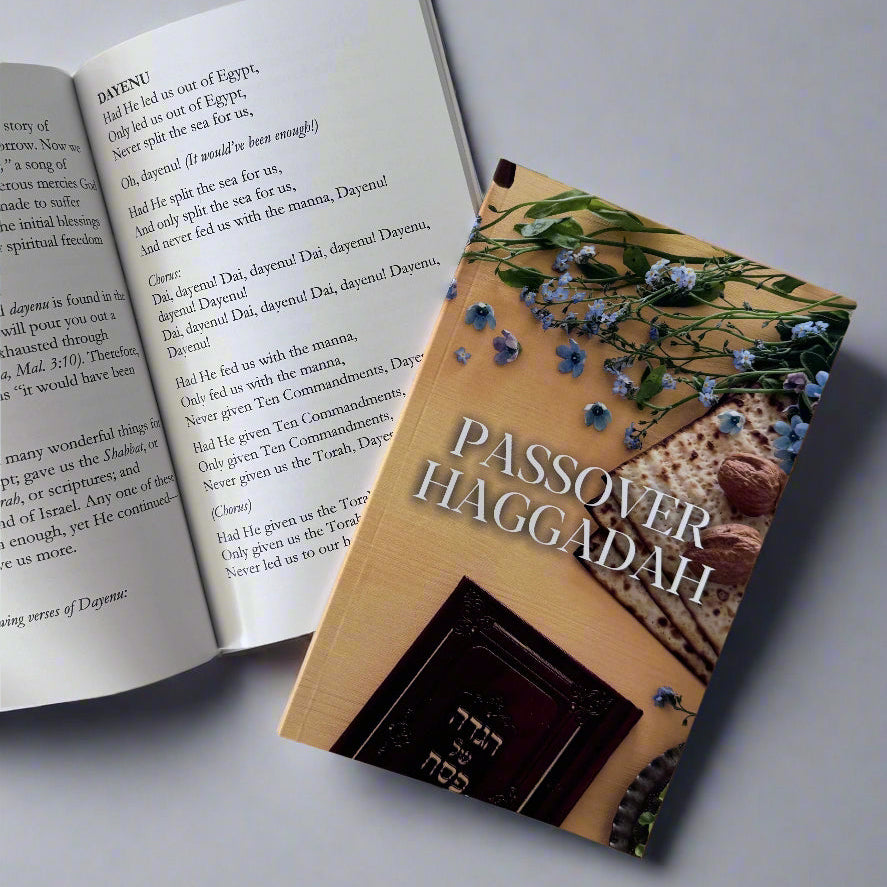 Beautifully designed Passover Haggadah celebrating Jewish heritage and the story of Exodus, Traditional Seder guide Haggadah written by Our Covenant Heritage, perfect for family celebrations