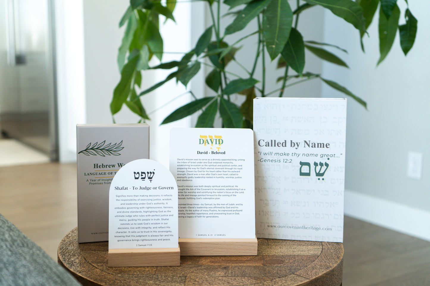 Biblical character cards designed for Old Testament study and reflection
Called By Name scripture cards connecting Old and New Covenant
Bible learning cards with Old Testament names and stories