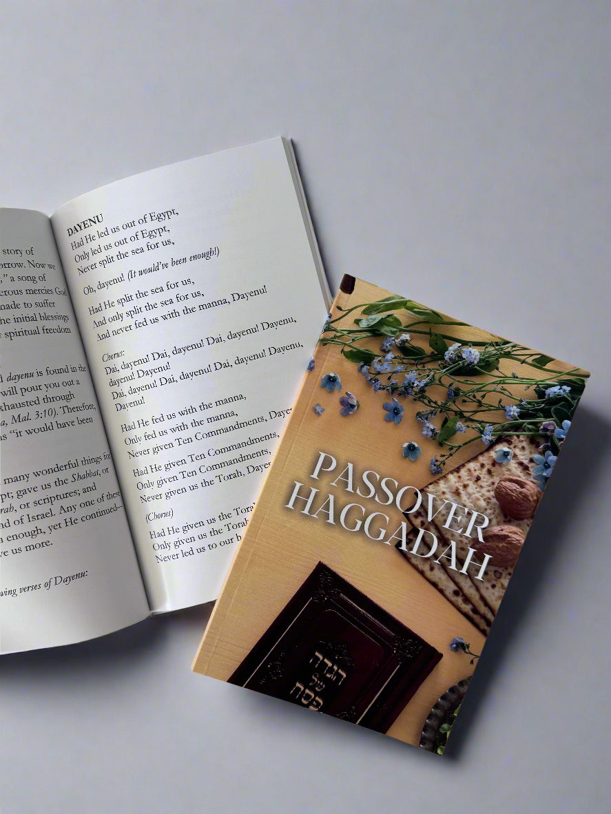 Beautifully designed Passover Haggadah celebrating Jewish heritage and the story of Exodus, Traditional Seder guide Haggadah written by Our Covenant Heritage, perfect for family celebrations