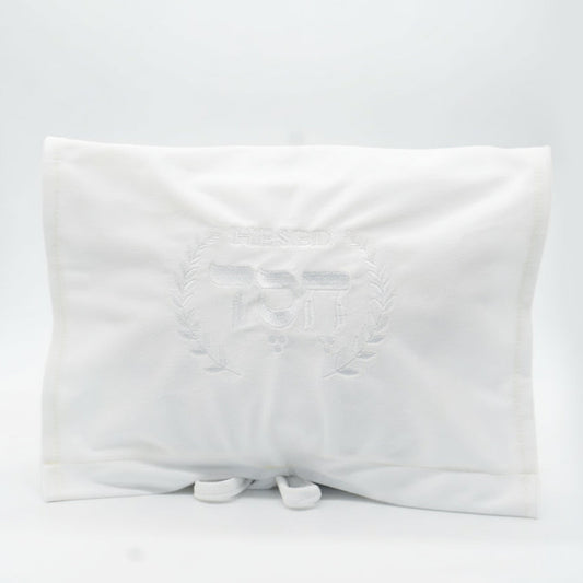LDS temple envelope embroidered with Hesed, symbolizing God’s covenant love and faithfulness.

Canvas temple envelope with Hesed embroidery in Hebrew, representing mercy and devotion.